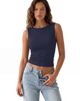Buttery Soft Side Ruched Tank Top
