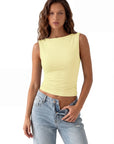 Buttery Soft Side Ruched Tank Top
