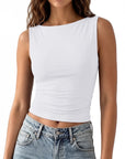 Buttery Soft Side Ruched Tank Top