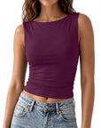 Buttery Soft Side Ruched Tank Top
