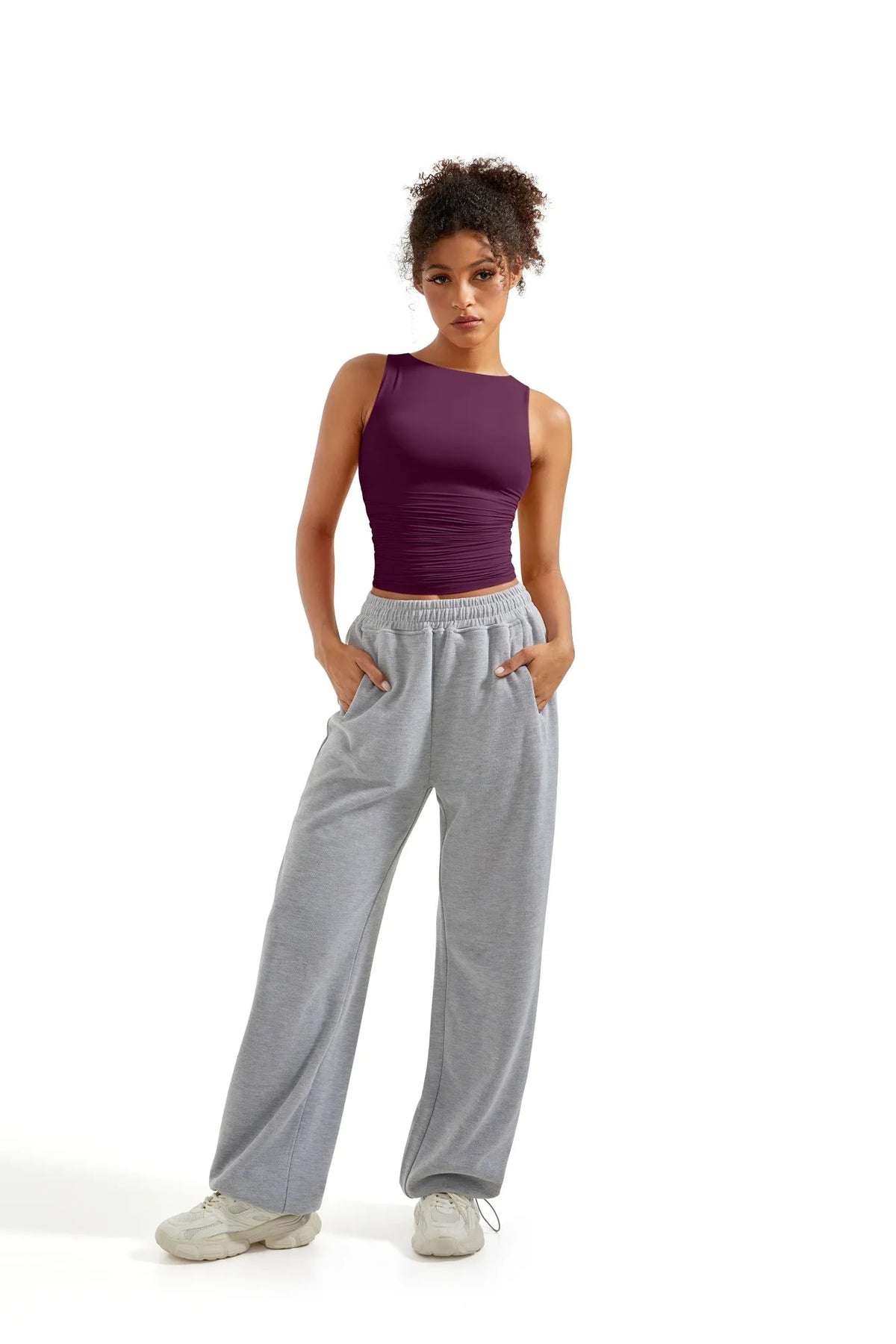 Buttery Soft Side Ruched Tank Top