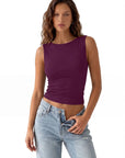 Buttery Soft Side Ruched Tank Top
