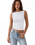 Buttery Soft Side Ruched Tank Top