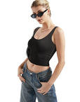 Buttery Soft U Neck Tank Top-Clothing-SUUKSESS-Black-XS-SUUKSESS