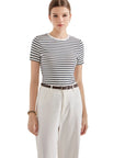 Ribbed Stripe Shirt-SUUKSESS-White Stripe-S-SUUKSESS