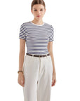 Ribbed Stripe Shirt-SUUKSESS-Blue Stripe-S-SUUKSESS