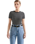 Ribbed Stripe Shirt-SUUKSESS-Black Stripe-S-SUUKSESS