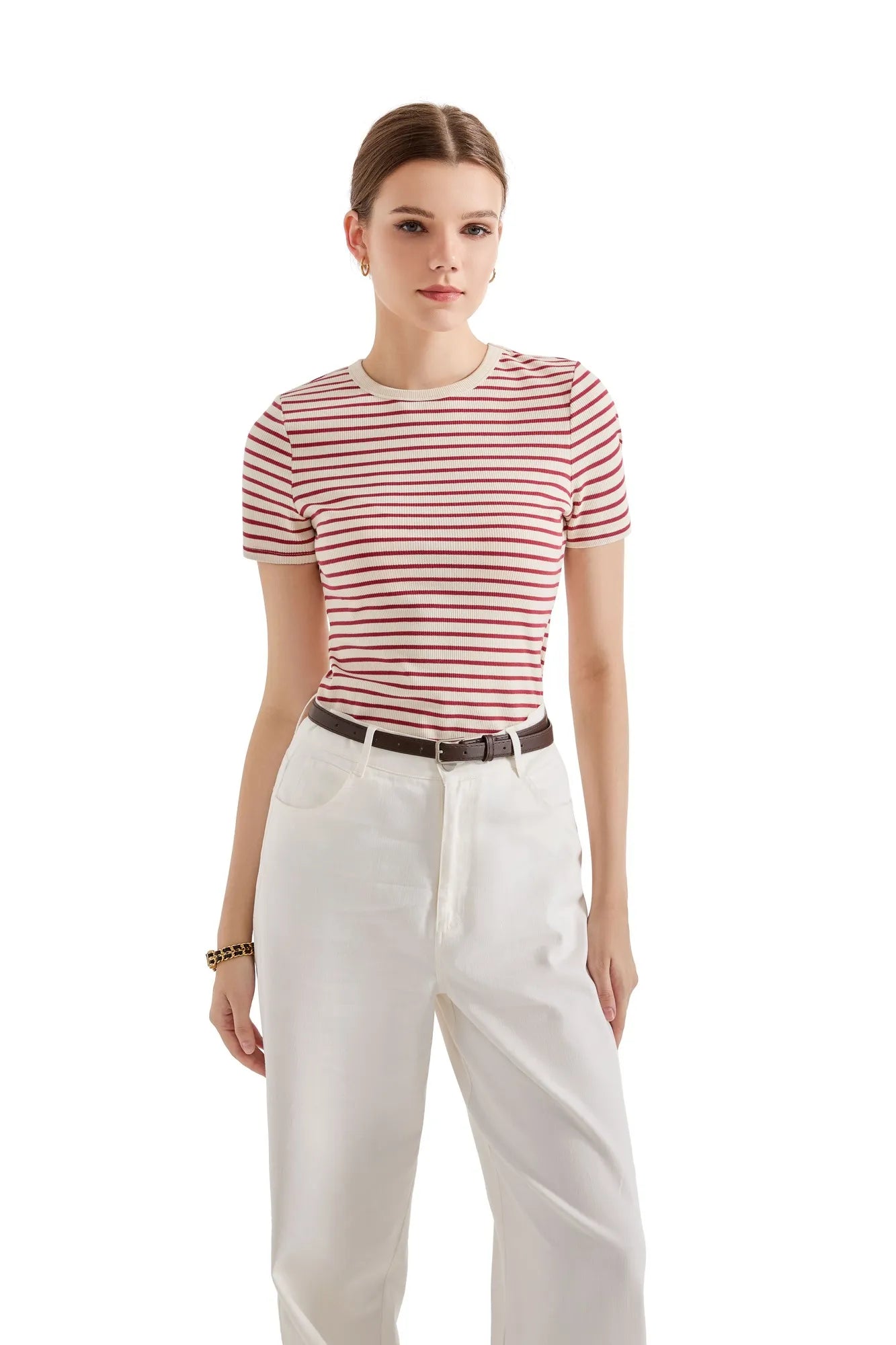 Ribbed Stripe Shirt-SUUKSESS-SUUKSESS