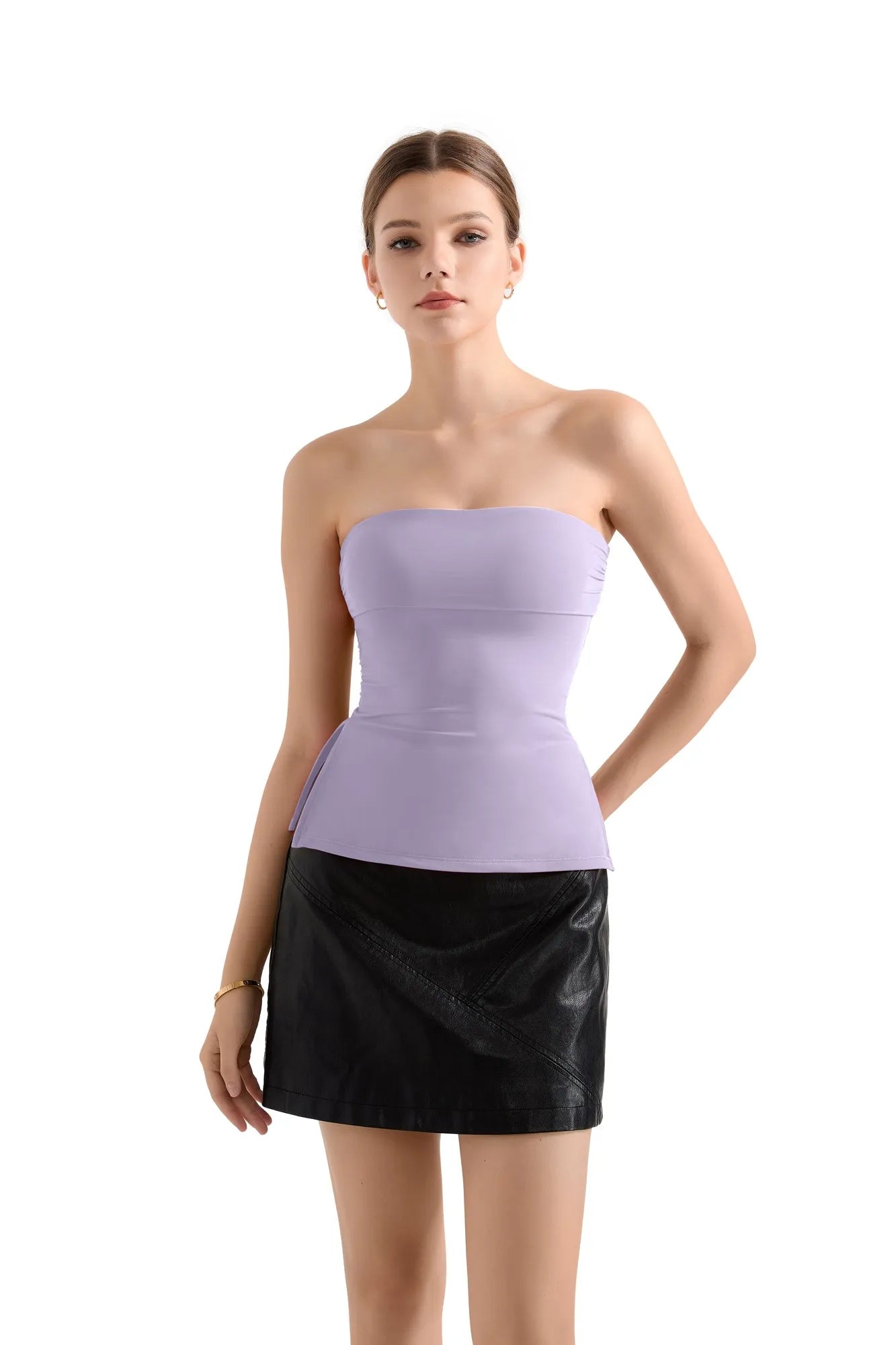 Buttery Soft Side Split Tube Top-Clothing-SUUKSESS-SUUKSESS