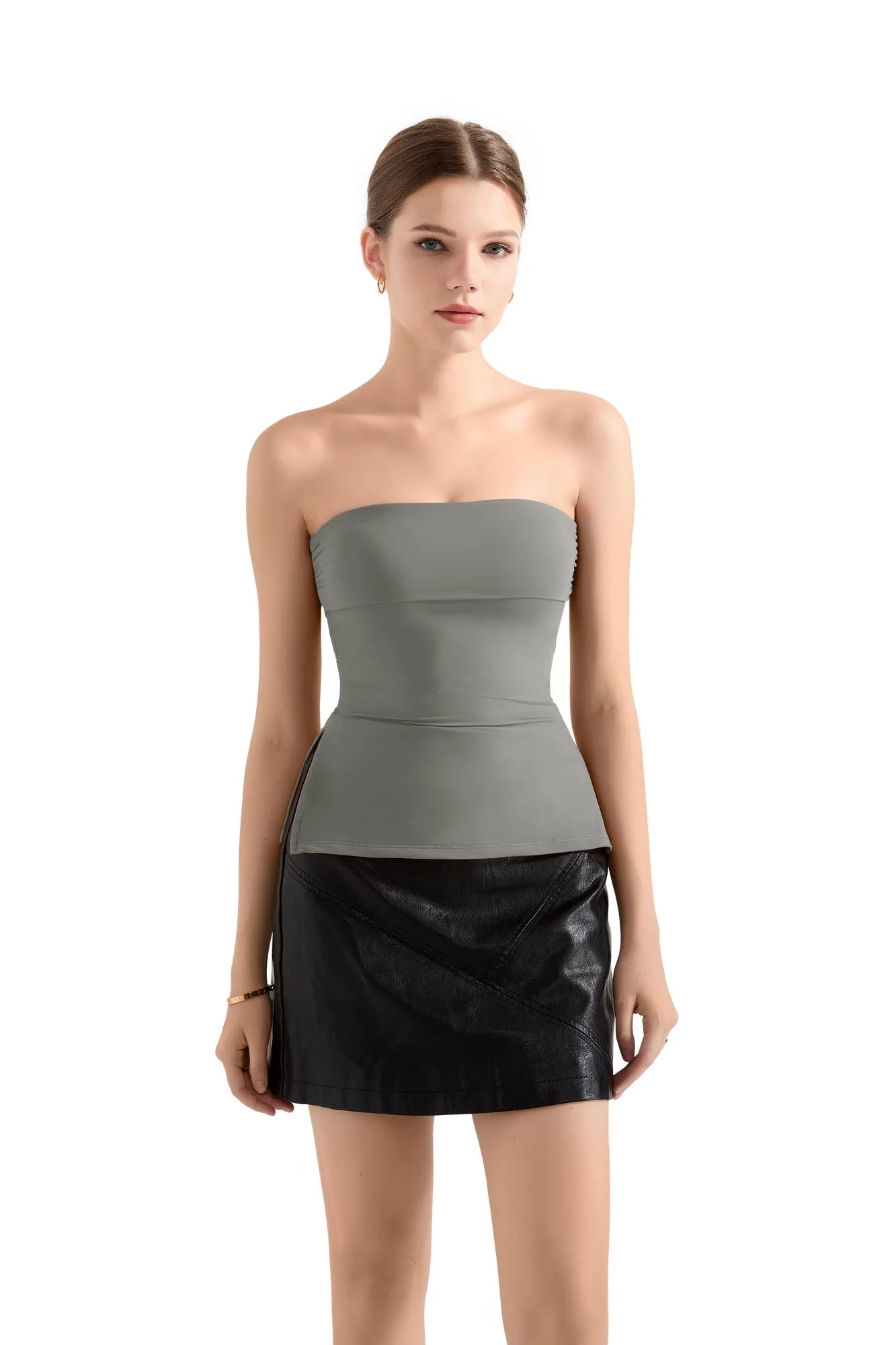 Buttery Soft Side Split Tube Top-Clothing-SUUKSESS-SUUKSESS