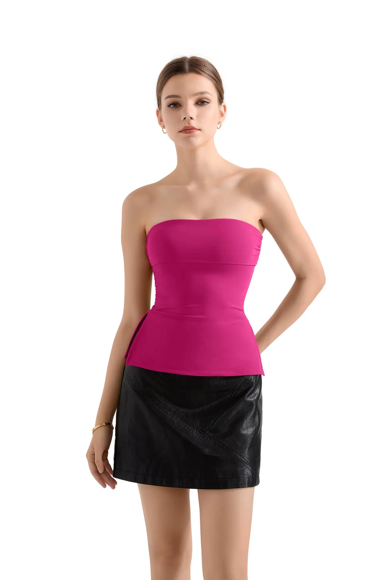 Buttery Soft Side Split Tube Top-Clothing-SUUKSESS-SUUKSESS