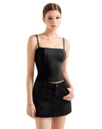 Corset Cami Tank Top-SUUKSESS-Black-XS-SUUKSESS