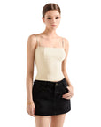 Corset Cami Tank Top-SUUKSESS-Beige-XS-SUUKSESS