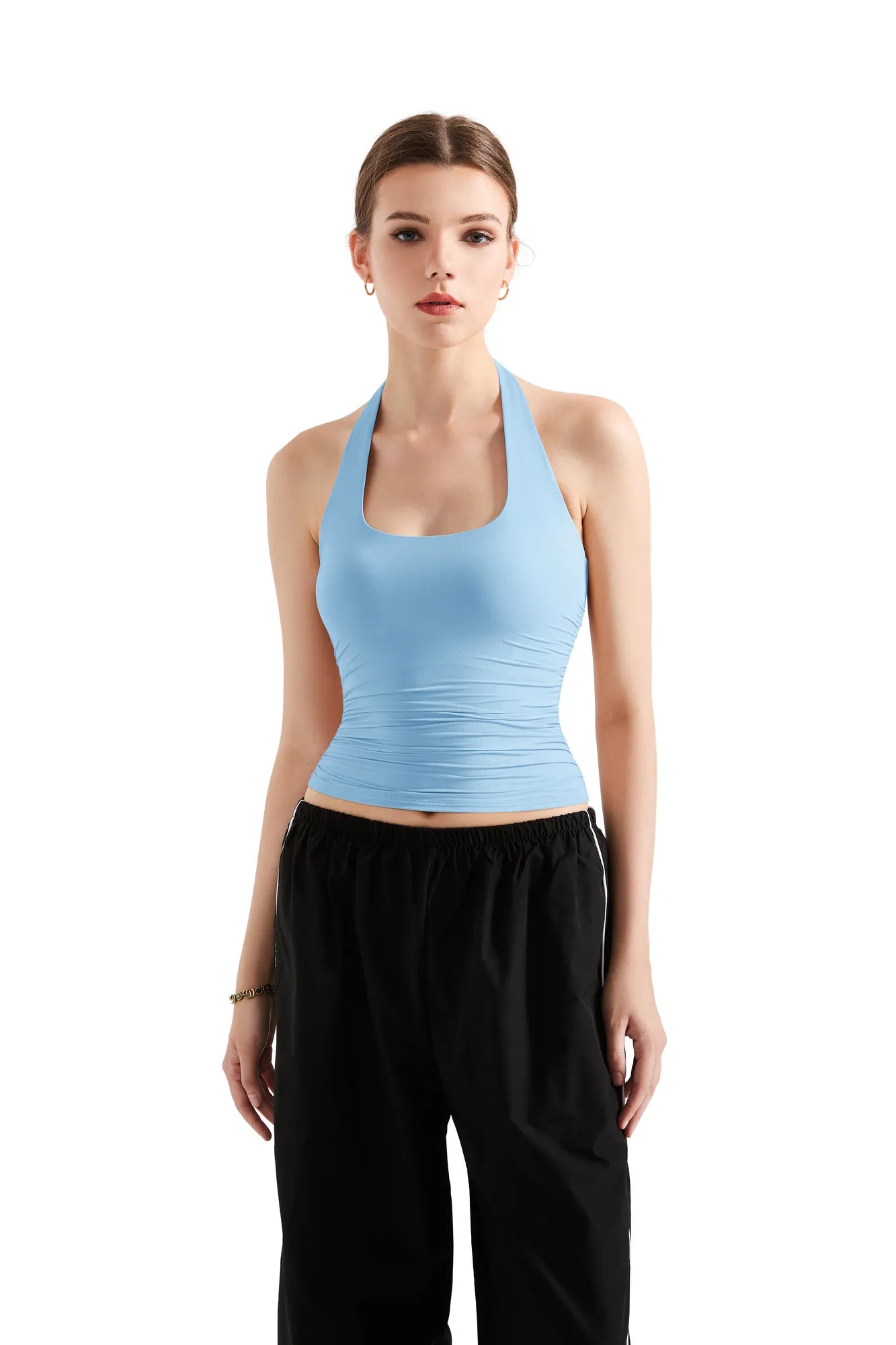 Buttery Soft Halter Tank Top-Clothing-SUUKSESS-Baby Blue-XS-SUUKSESS