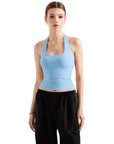 Buttery Soft Halter Tank Top-Clothing-SUUKSESS-Baby Blue-XS-SUUKSESS