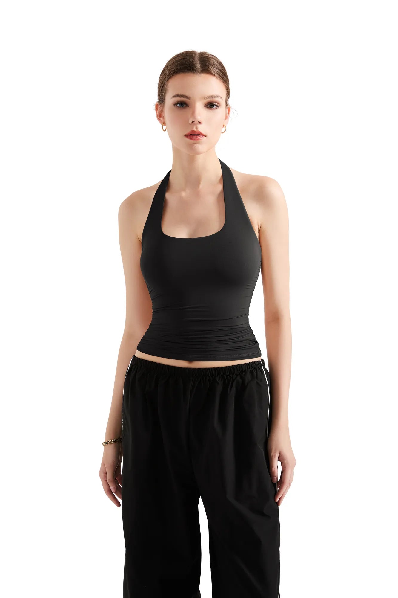 Buttery Soft Halter Tank Top-Clothing-SUUKSESS-Black-XS-SUUKSESS