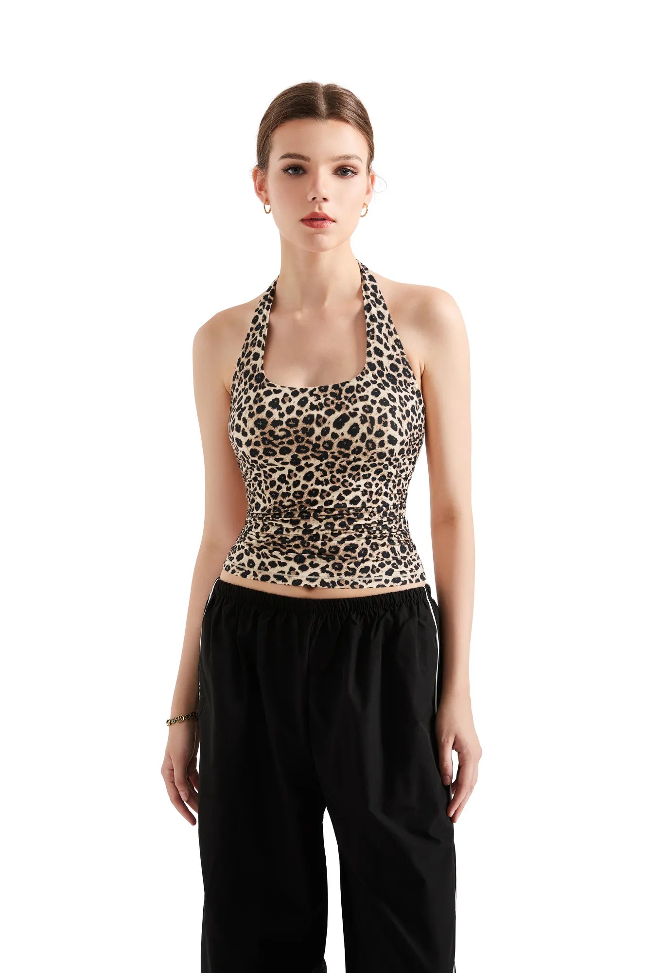 Buttery Soft Halter Tank Top-Clothing-SUUKSESS-Leopard-XS-SUUKSESS