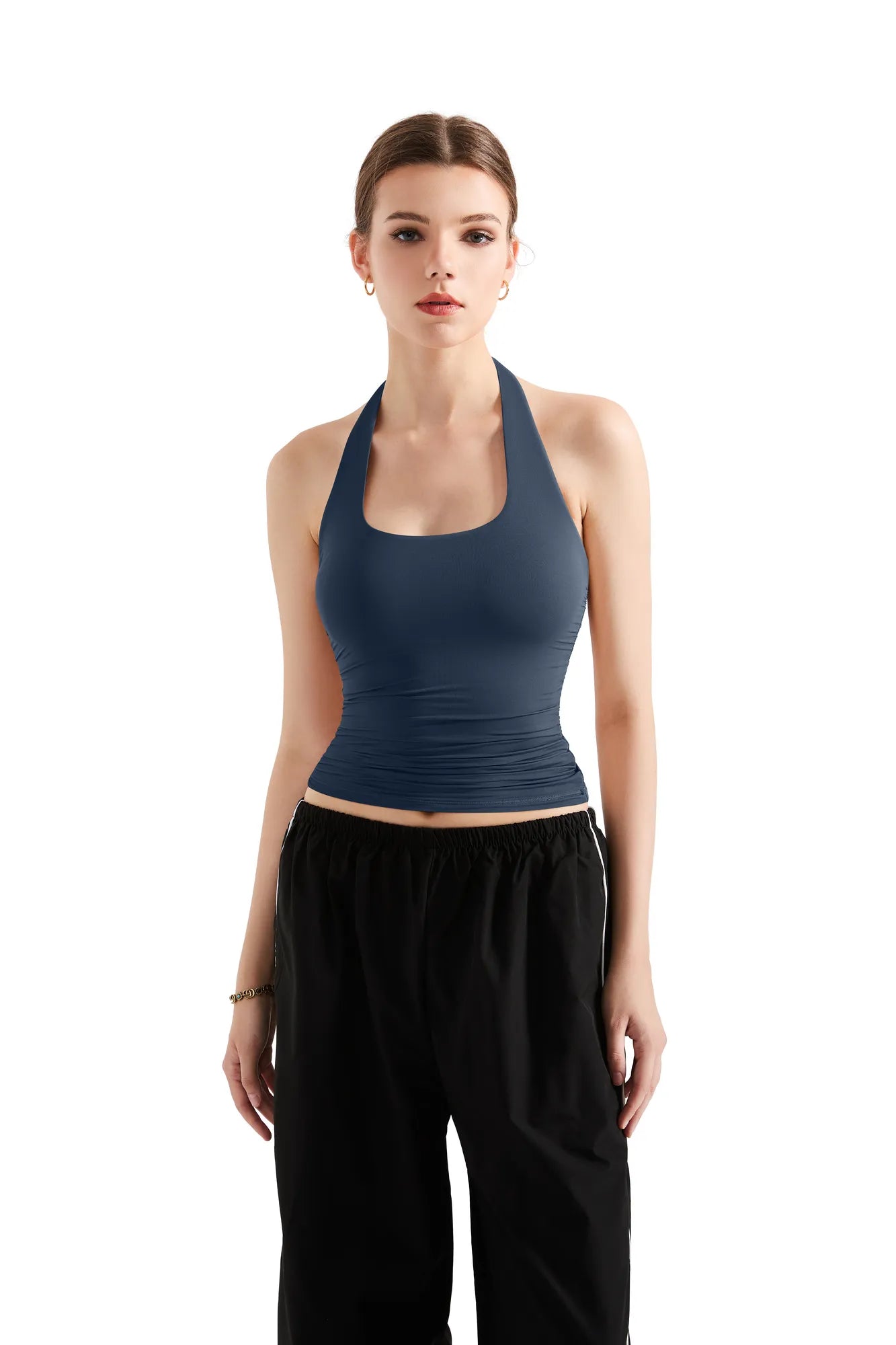 Buttery Soft Halter Tank Top-Clothing-SUUKSESS-Navy-XS-SUUKSESS