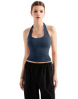 Buttery Soft Halter Tank Top-Clothing-SUUKSESS-Navy-XS-SUUKSESS