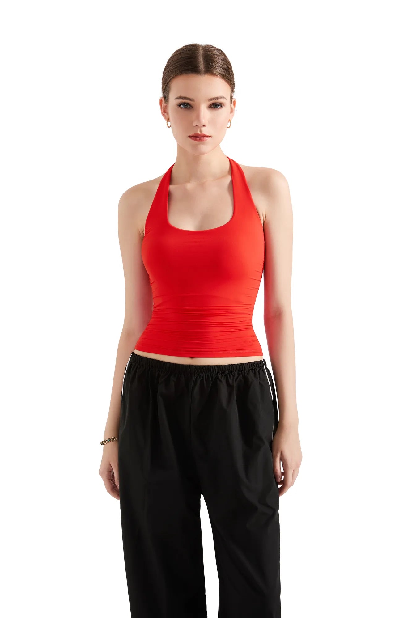 Buttery Soft Halter Tank Top-Clothing-SUUKSESS-Red-XS-SUUKSESS