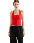 Buttery Soft Halter Tank Top-Clothing-SUUKSESS-Red-XS-SUUKSESS