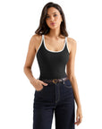 Ribbed U Neck Tank Top-Clothing-SUUKSESS-SUUKSESS