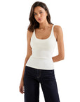 Ribbed U Neck Tank Top-Clothing-SUUKSESS-SUUKSESS