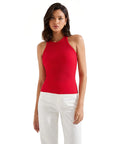 Cotton Ribbed Crew Neck Tank Top