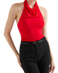 Buttery Soft Cowl Neck Tank Top-SUUKSESS-SUUKSESS