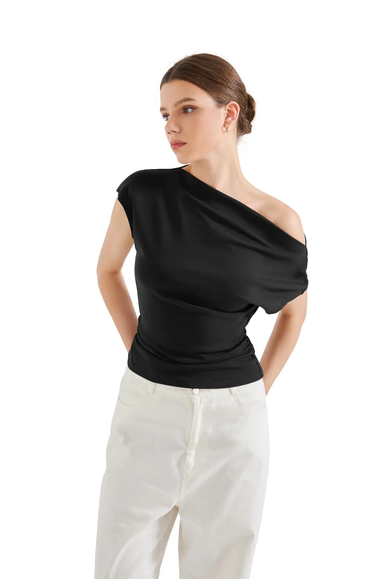 トップス andequal volume off shoulder blouse トップス andequal volume off shoulder blouse Shop Drape Off