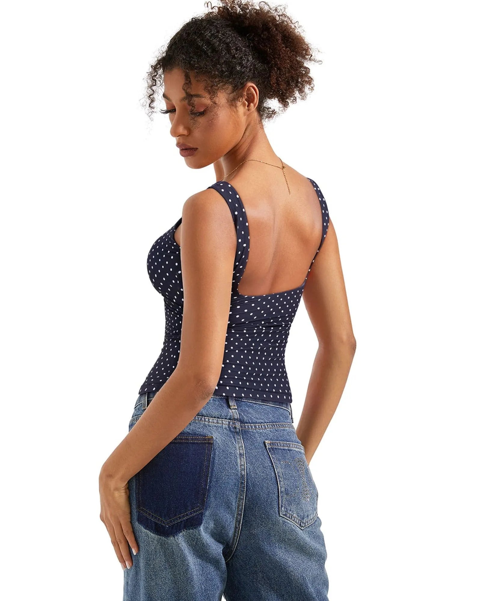 Buttery Soft Backless Boat Neck Tank Top