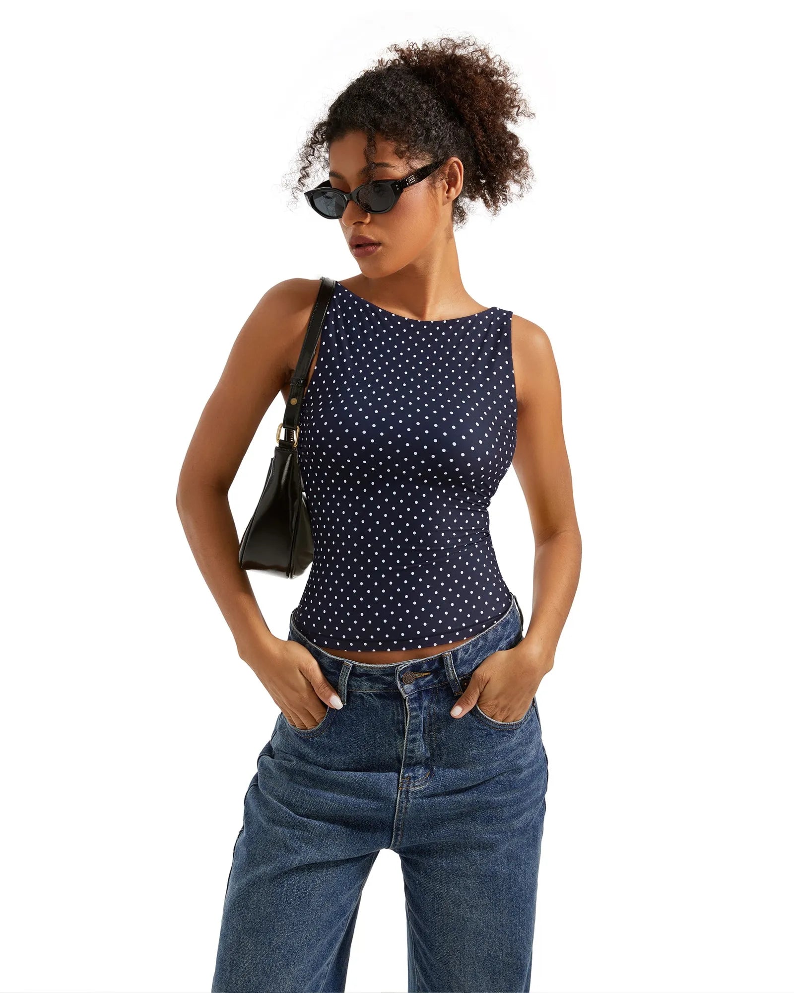 Buttery Soft Backless Boat Neck Tank Top