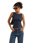 Buttery Soft Backless Boat Neck Tank Top
