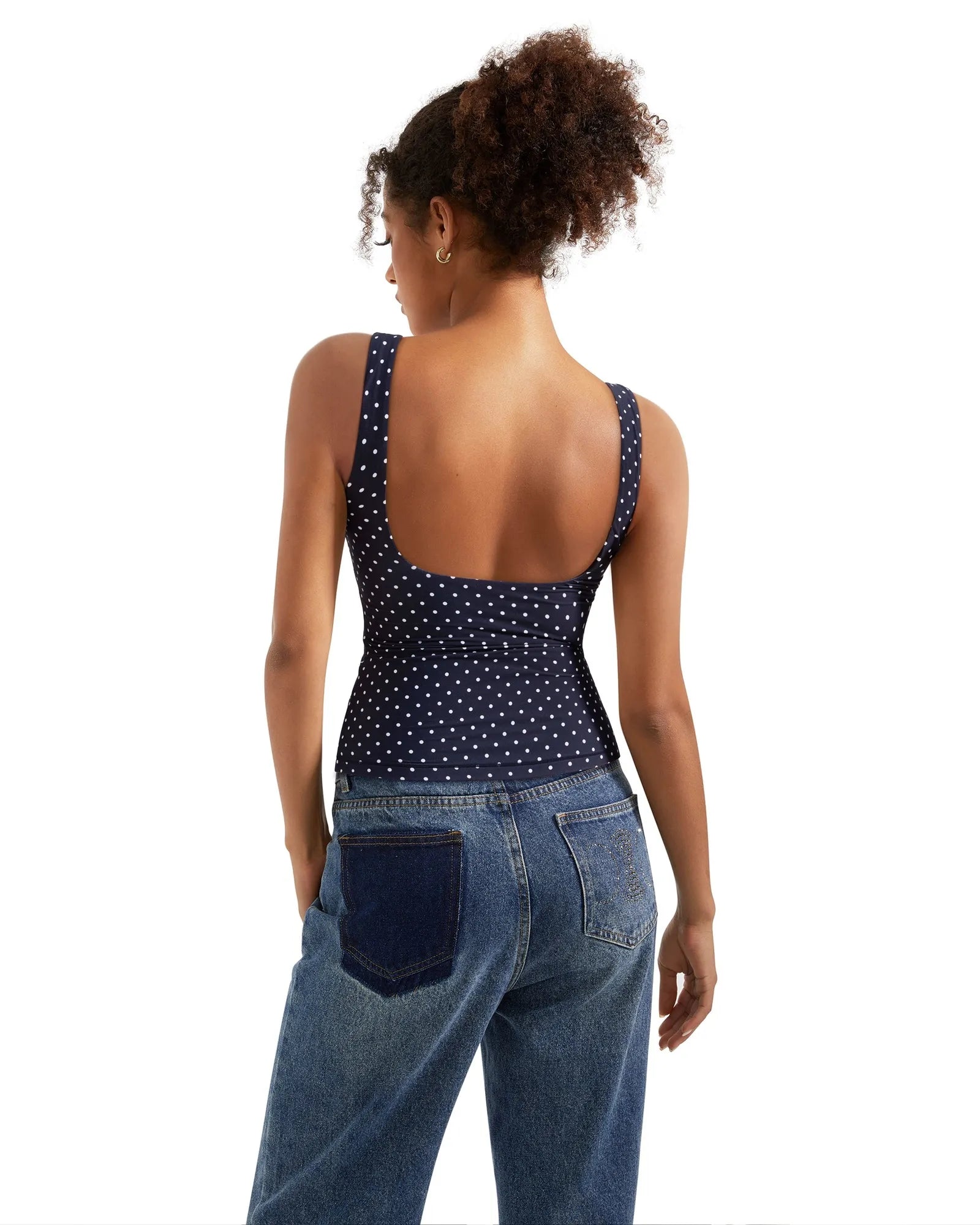Buttery Soft Backless Boat Neck Tank Top