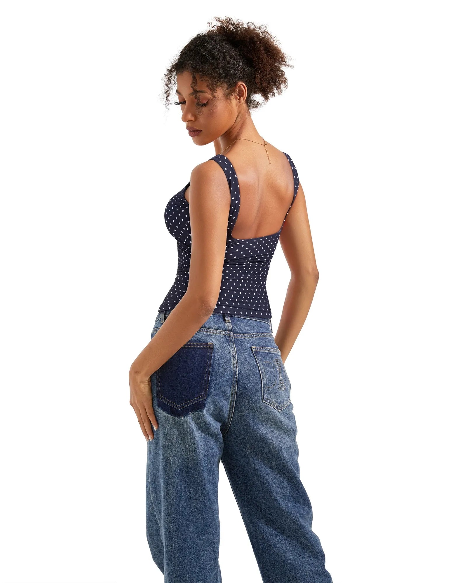 Buttery Soft Backless Boat Neck Tank Top