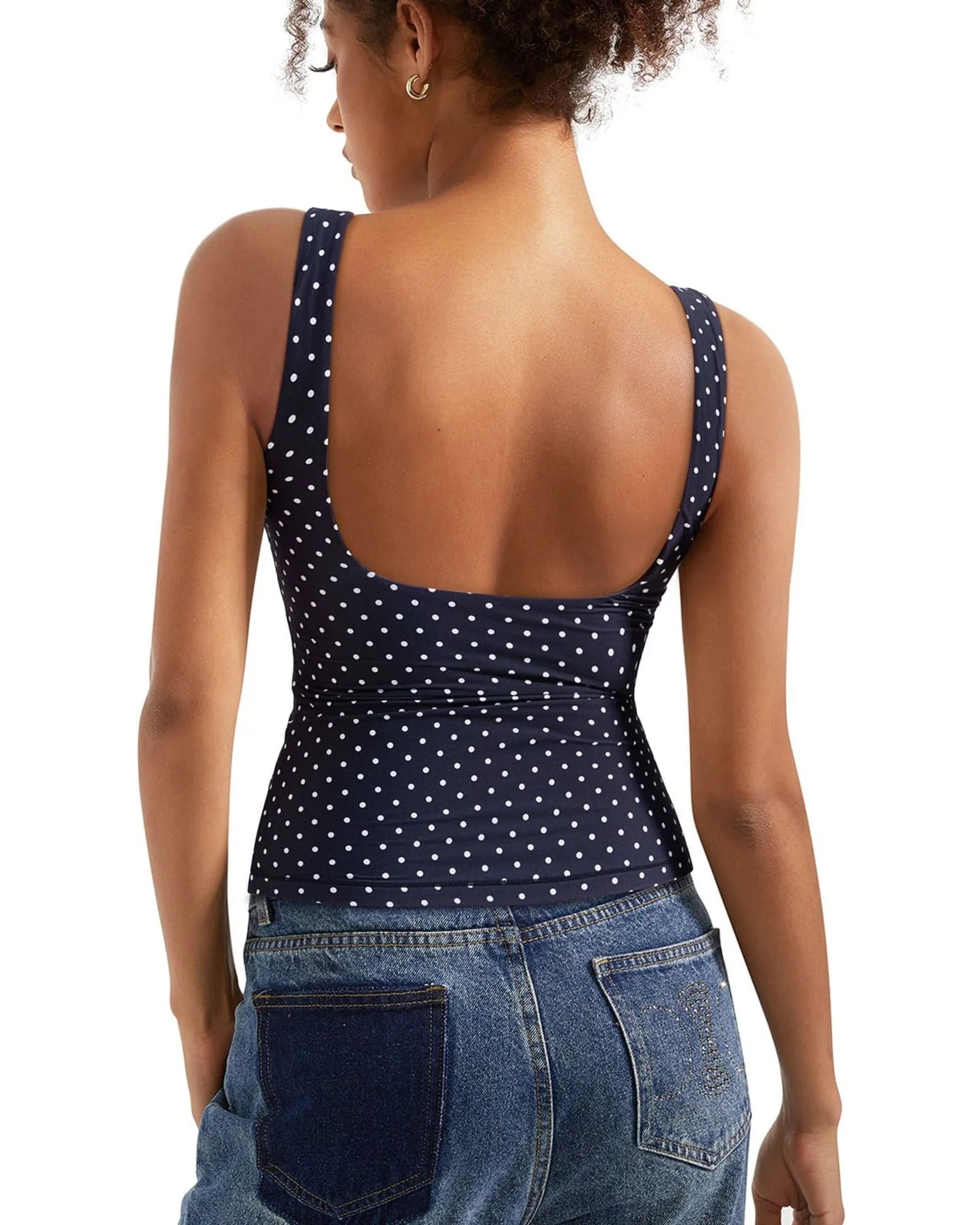 Buttery Soft Backless Boat Neck Tank Top