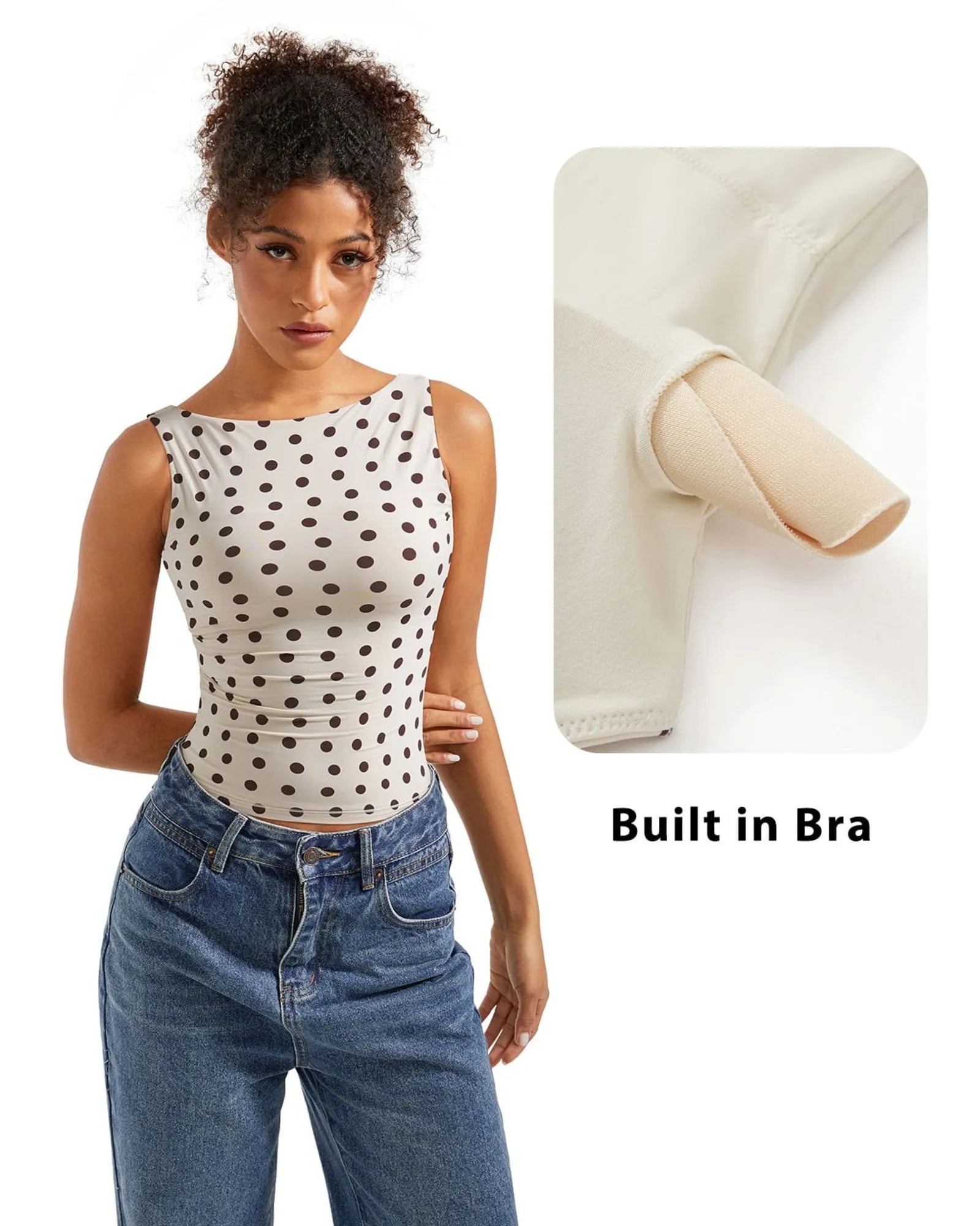 Buttery Soft Backless Boat Neck Tank Top