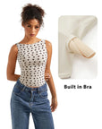 Buttery Soft Backless Boat Neck Tank Top