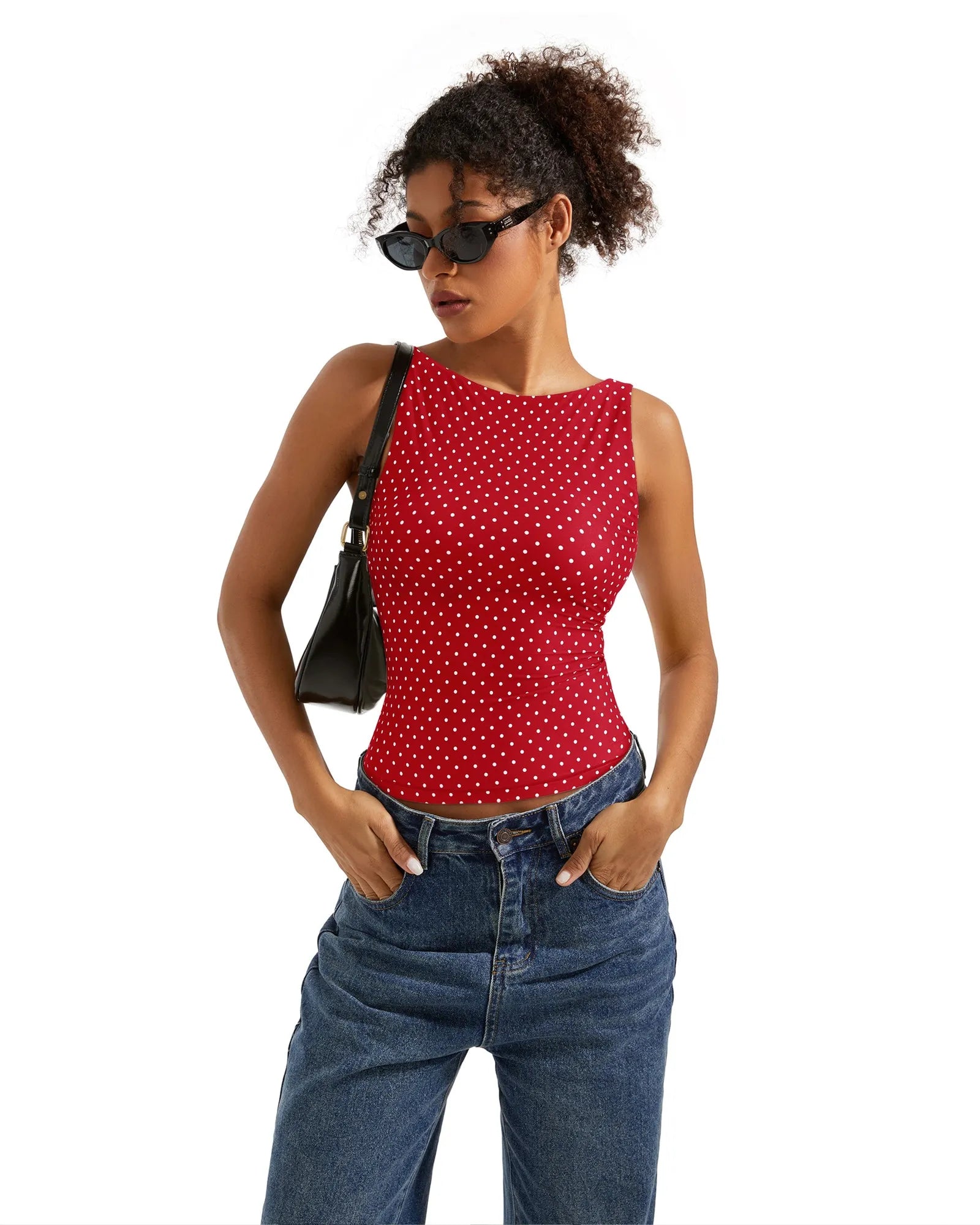 Buttery Soft Backless Boat Neck Tank Top