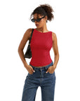 Buttery Soft Backless Boat Neck Tank Top