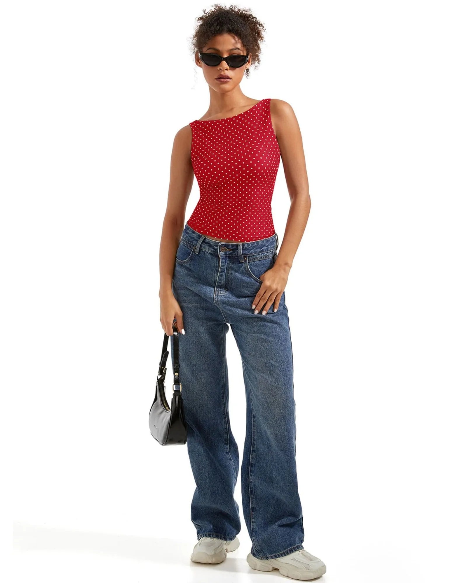 Buttery Soft Backless Boat Neck Tank Top