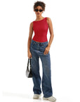 Buttery Soft Backless Boat Neck Tank Top
