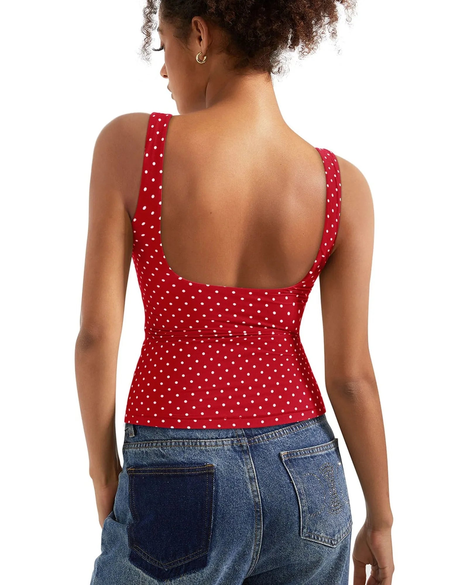 Buttery Soft Backless Boat Neck Tank Top