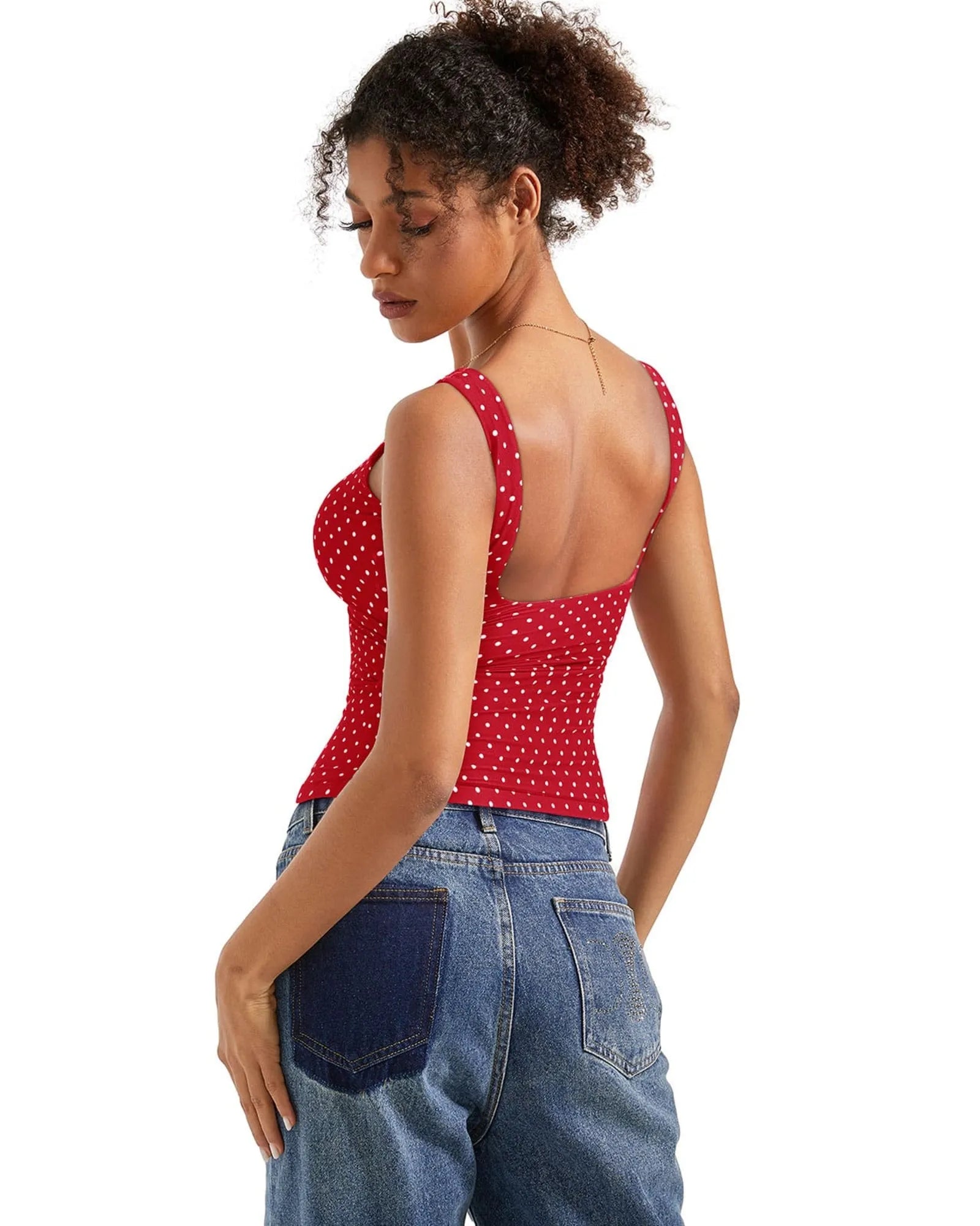 Buttery Soft Backless Boat Neck Tank Top
