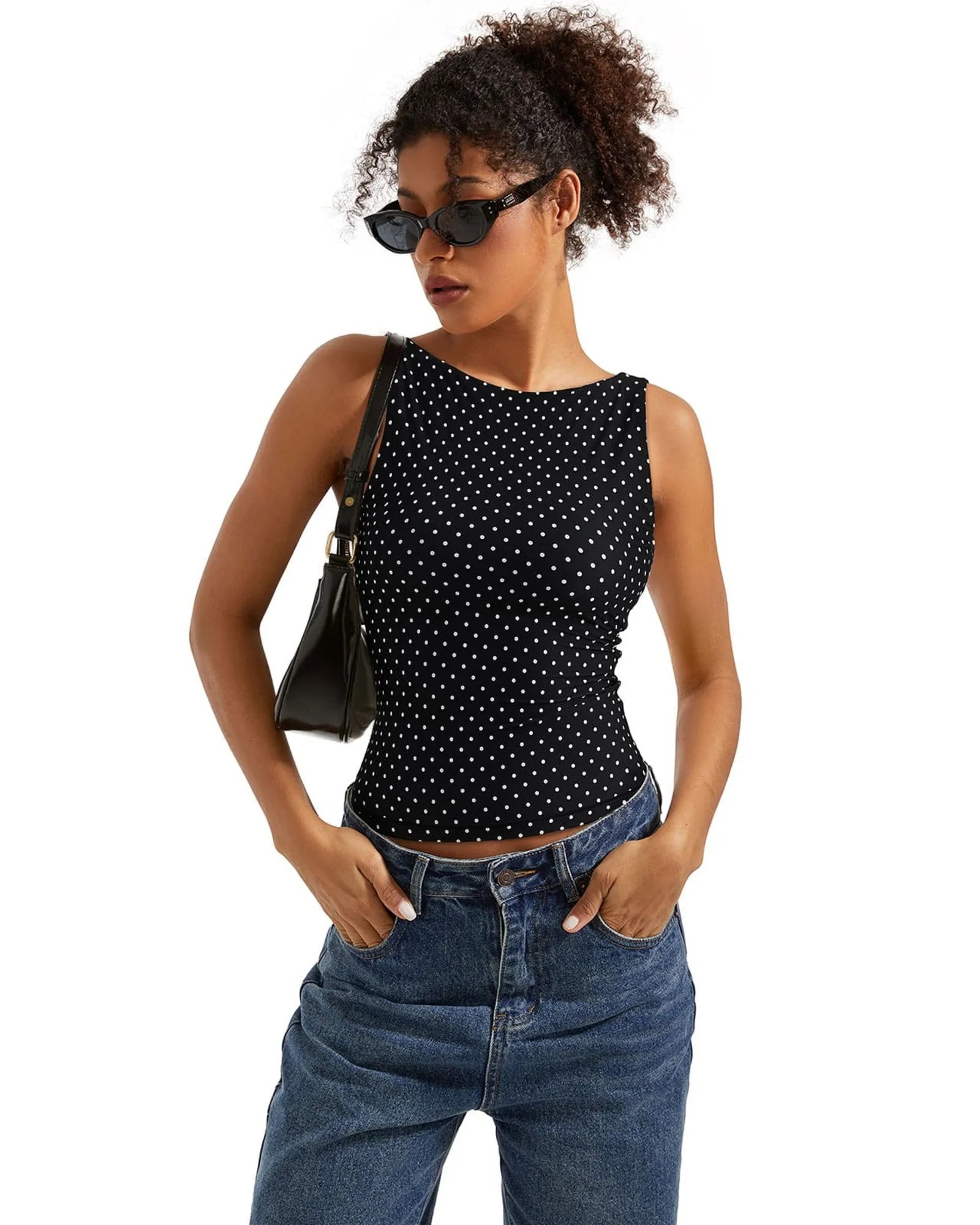 Buttery Soft Backless Boat Neck Tank Top