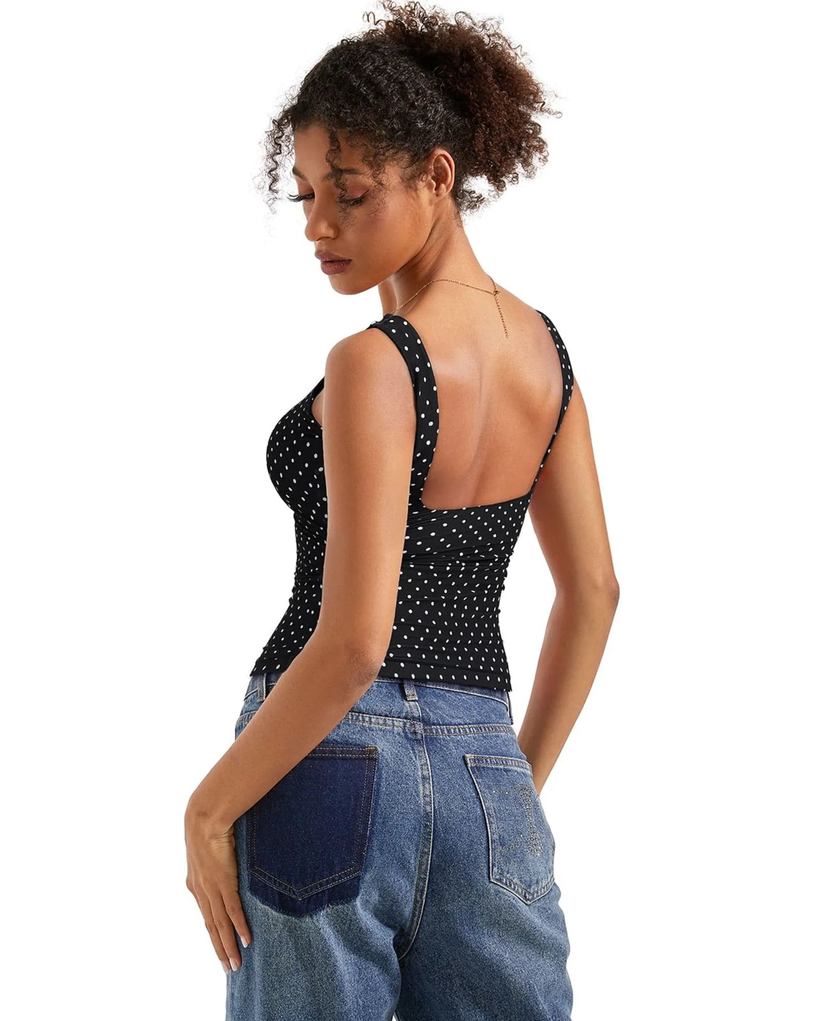 Buttery Soft Backless Boat Neck Tank Top