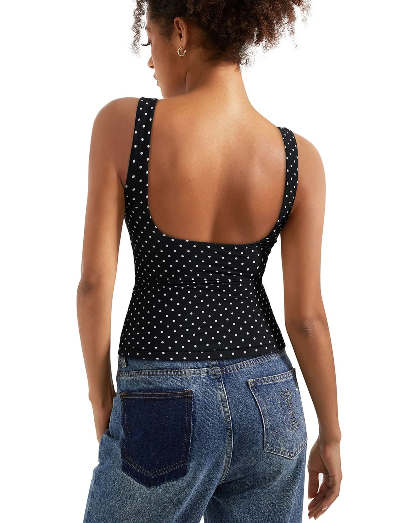 Buttery Soft Backless Boat Neck Tank Top