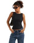 Buttery Soft Backless Boat Neck Tank Top