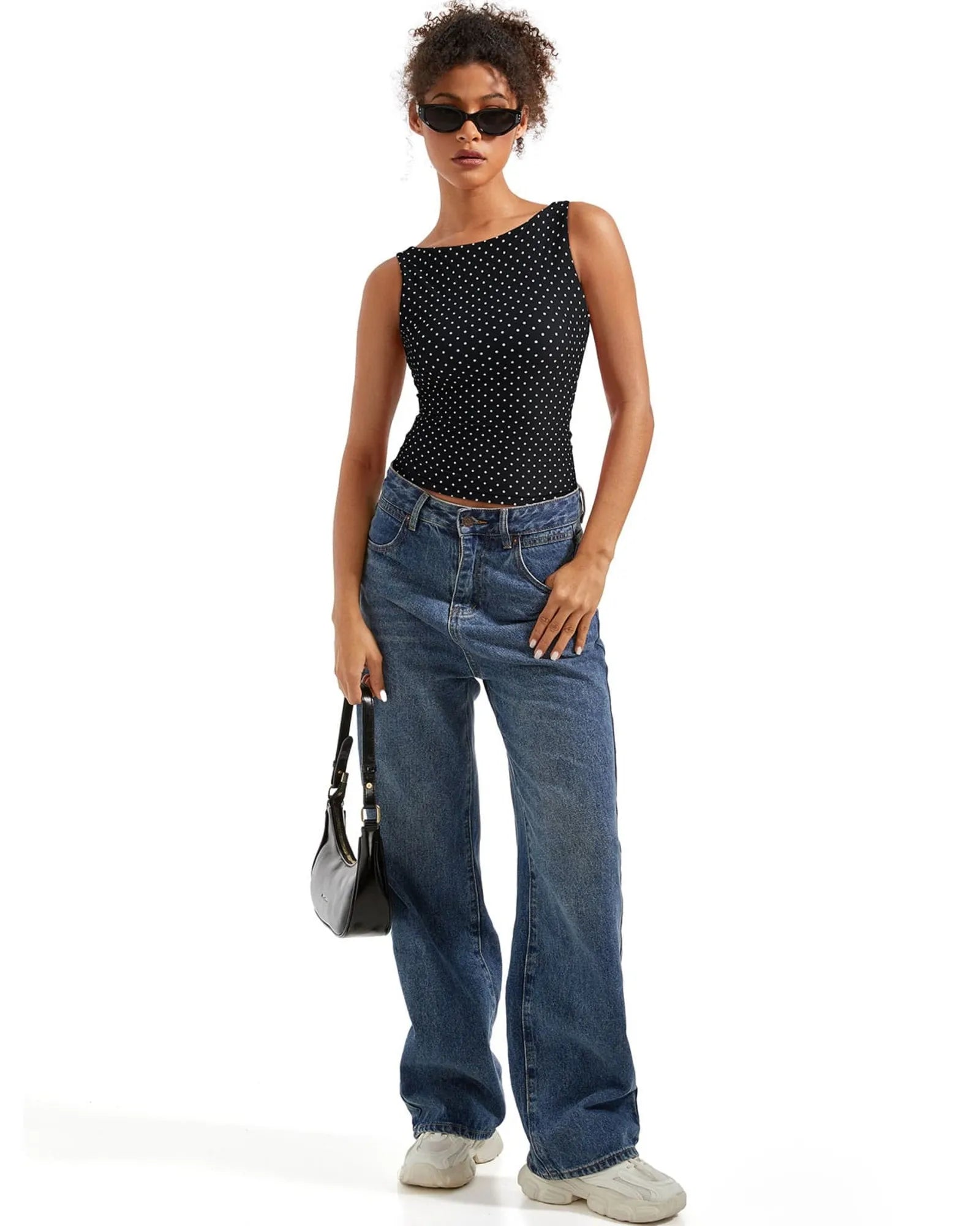 Buttery Soft Backless Boat Neck Tank Top