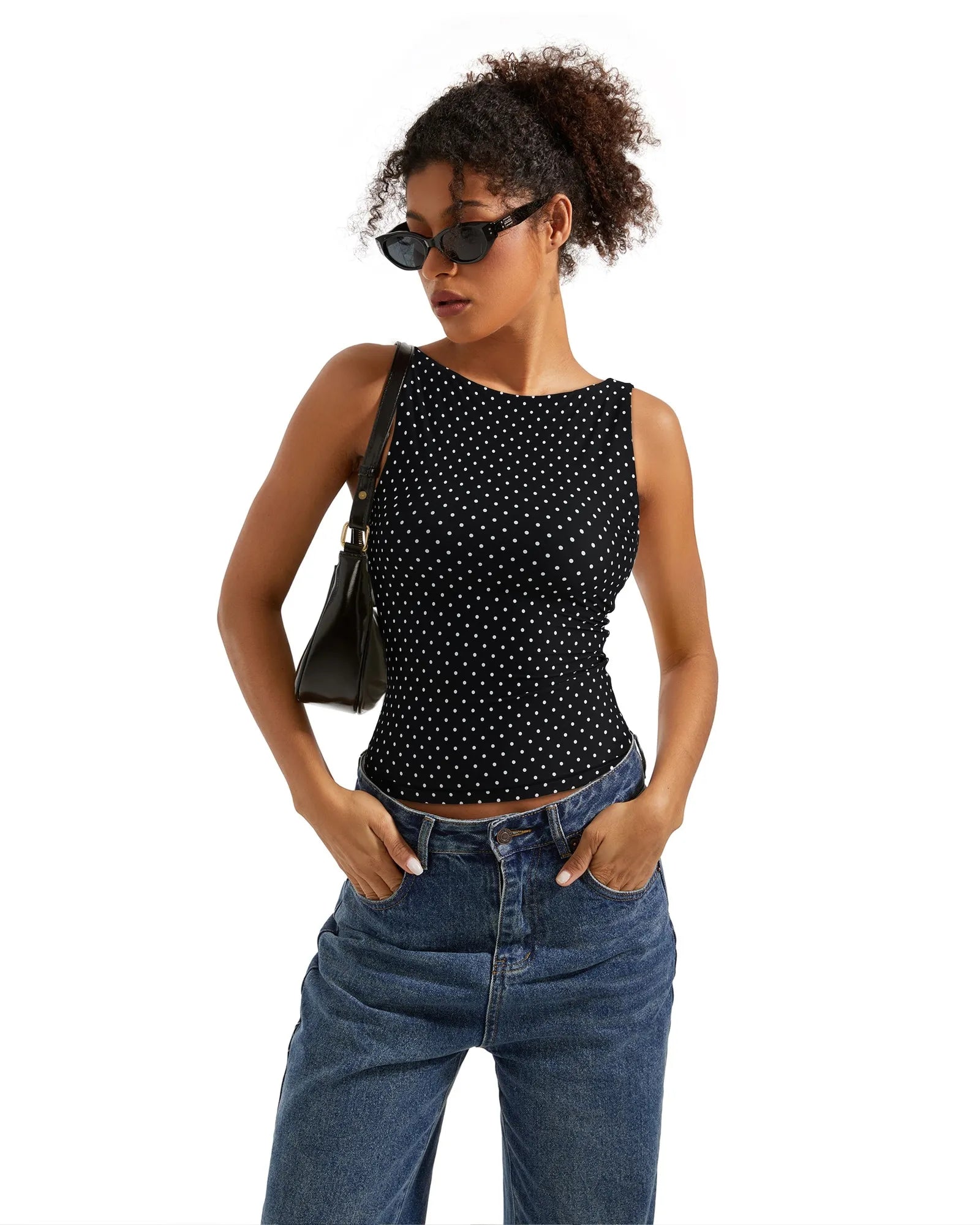 Buttery Soft Backless Boat Neck Tank Top